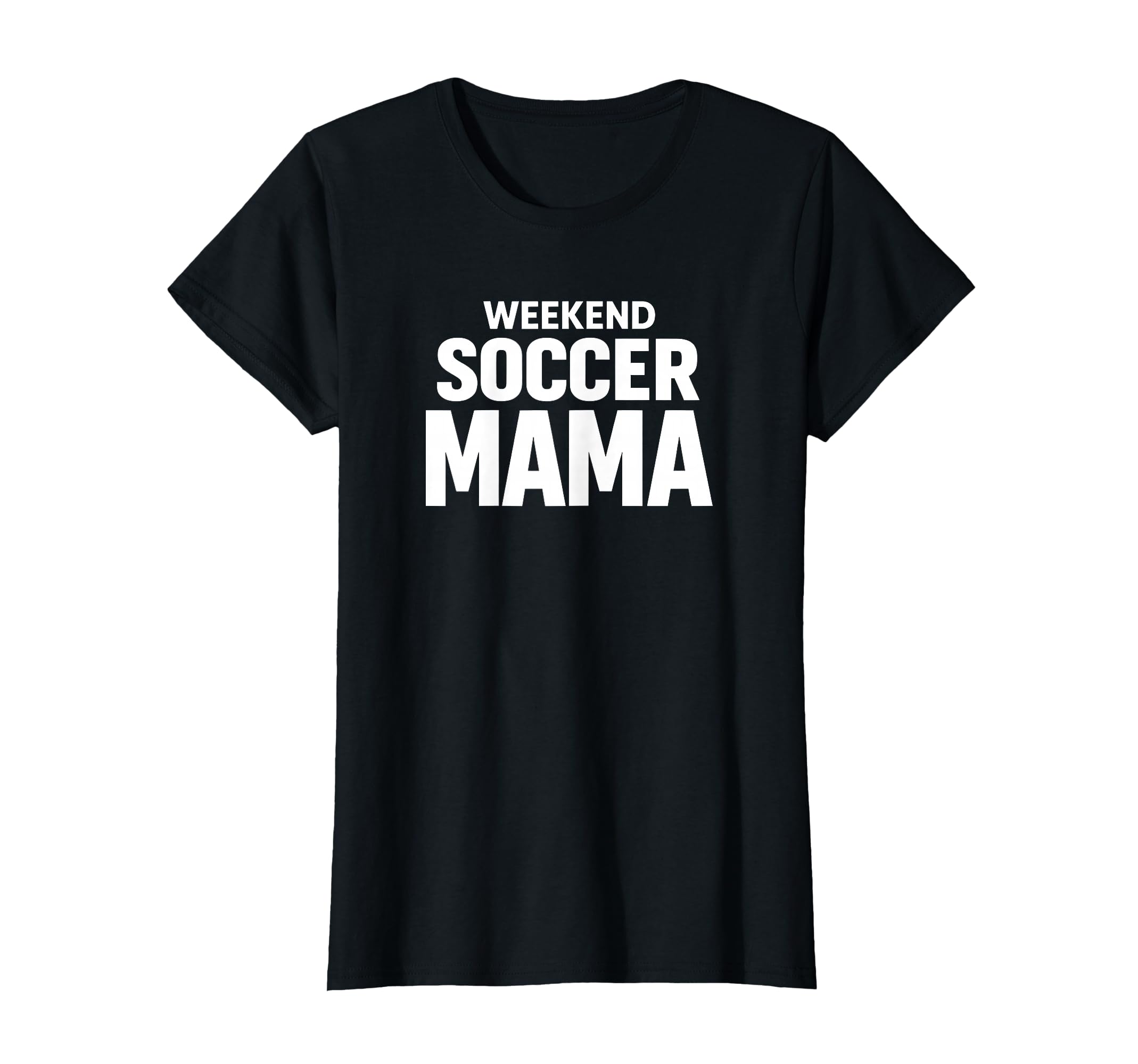 Weekend Soccer Mama Game Day T-Shirt - Minimalist Print for Adults