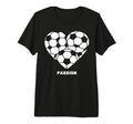 Soccer Heart Passion Football Soccer Lover T-Shirt - Unique Graphic Unisex