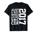 2017 Just Who Loves Soccer 9Th T-Shirt - Aesthetic Graphic Men Women
