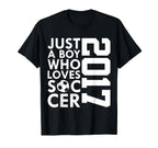 2017 Just Who Loves Soccer 9Th T-Shirt - Aesthetic Graphic Men Women