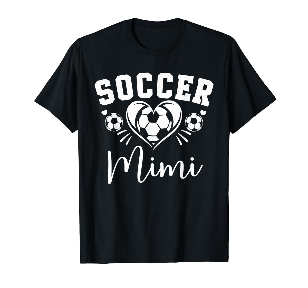 Soccer Mimi Soccer Heart T-Shirt - Fun Novelty Design Men Women