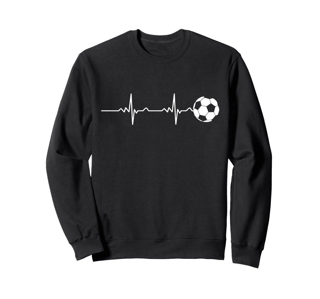 Soccer Ball Heartbeat Football Sweatshirt - Aesthetic Graphic Men Women