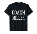 Coach Miller Custom Football Soccer T-Shirt - Unique Graphic Unisex