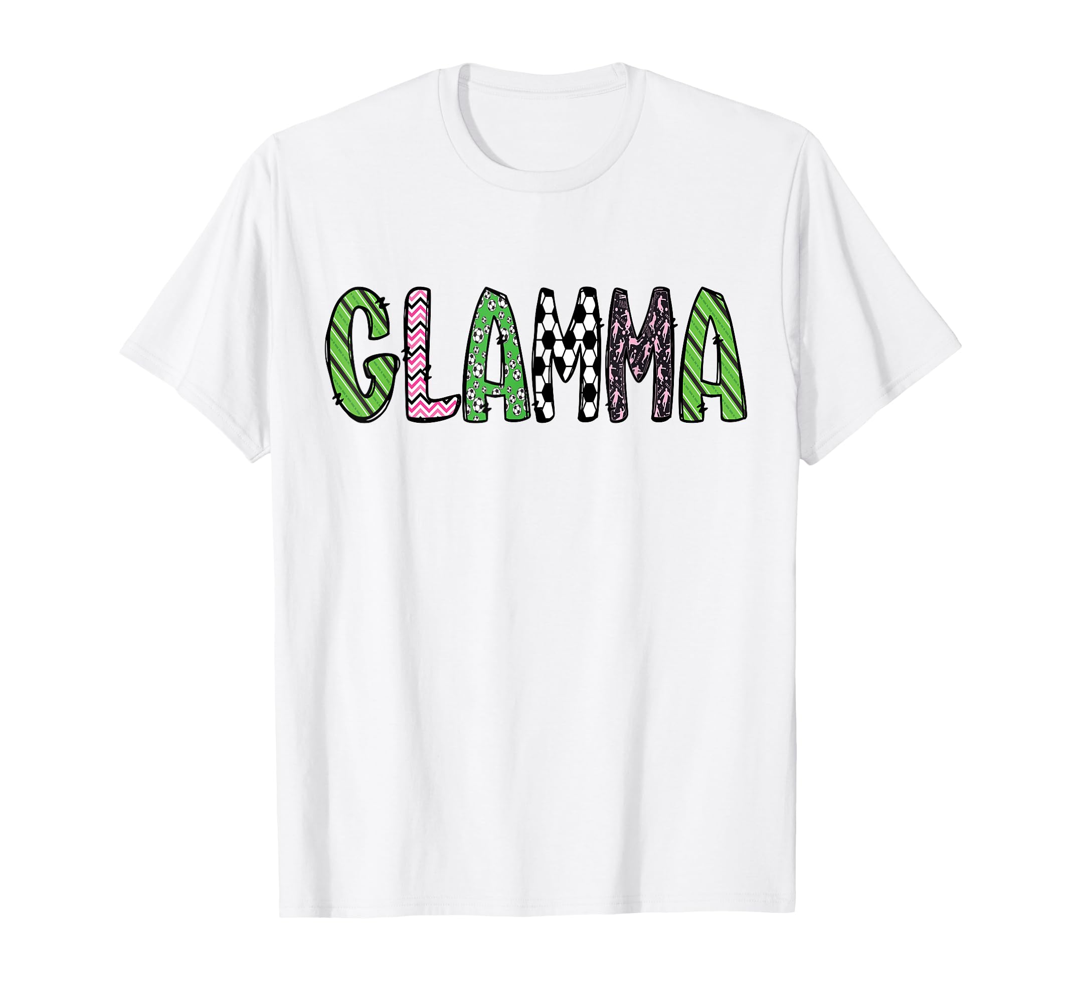 Soccer Glamma Funny Soccer Birthday T-Shirt - Minimalist Print for Adults