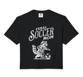 Feral Soccer Mom Raccoon Football Sweatshirt - Fun Novelty Design Unisex