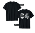 Number 54 Sports Jersey Player 54 T-Shirt - Casual Everyday Wear Men Women