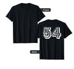 Number 54 Sports Jersey Player 54 T-Shirt - Casual Everyday Wear Men Women