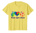 Soccer Tie Dye Peace Love Soccer Player T-Shirt - Custom Art Print Unisex