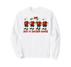 Soccer Player Game Day Silly Sweatshirt - Minimalist Print for Adults