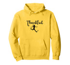 Thankful Soccer Player Thanksgiving Hoodie - Aesthetic Graphic Unisex