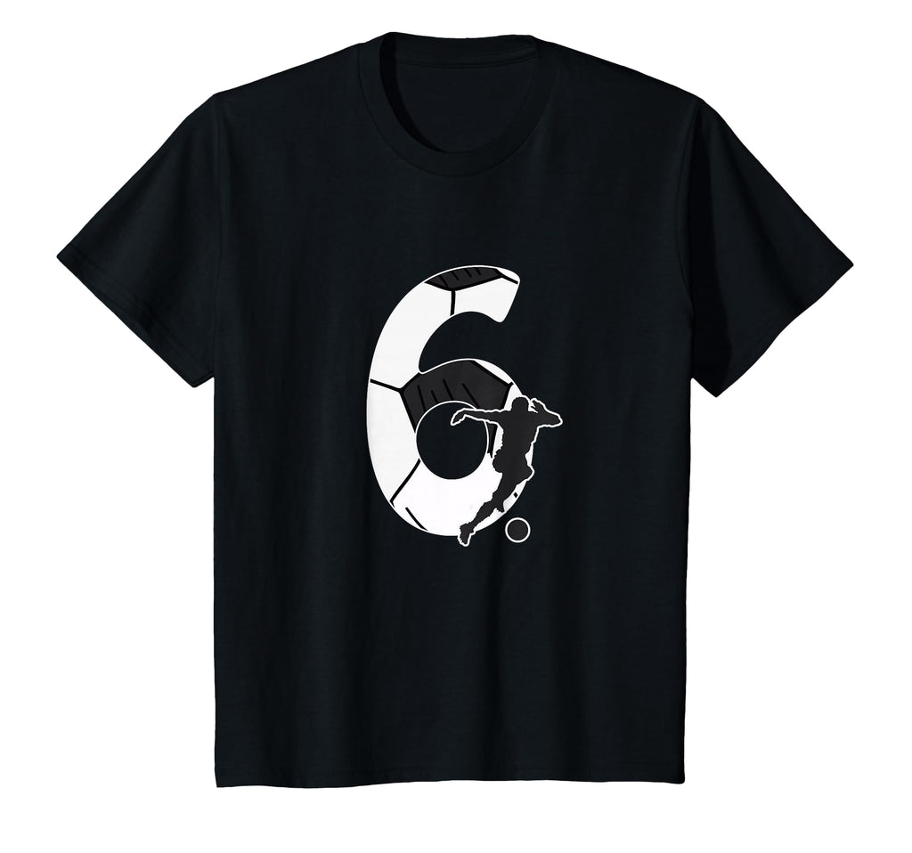 6Th Birthday Soccer Player 6 Years T-Shirt - Casual Everyday Wear Unisex