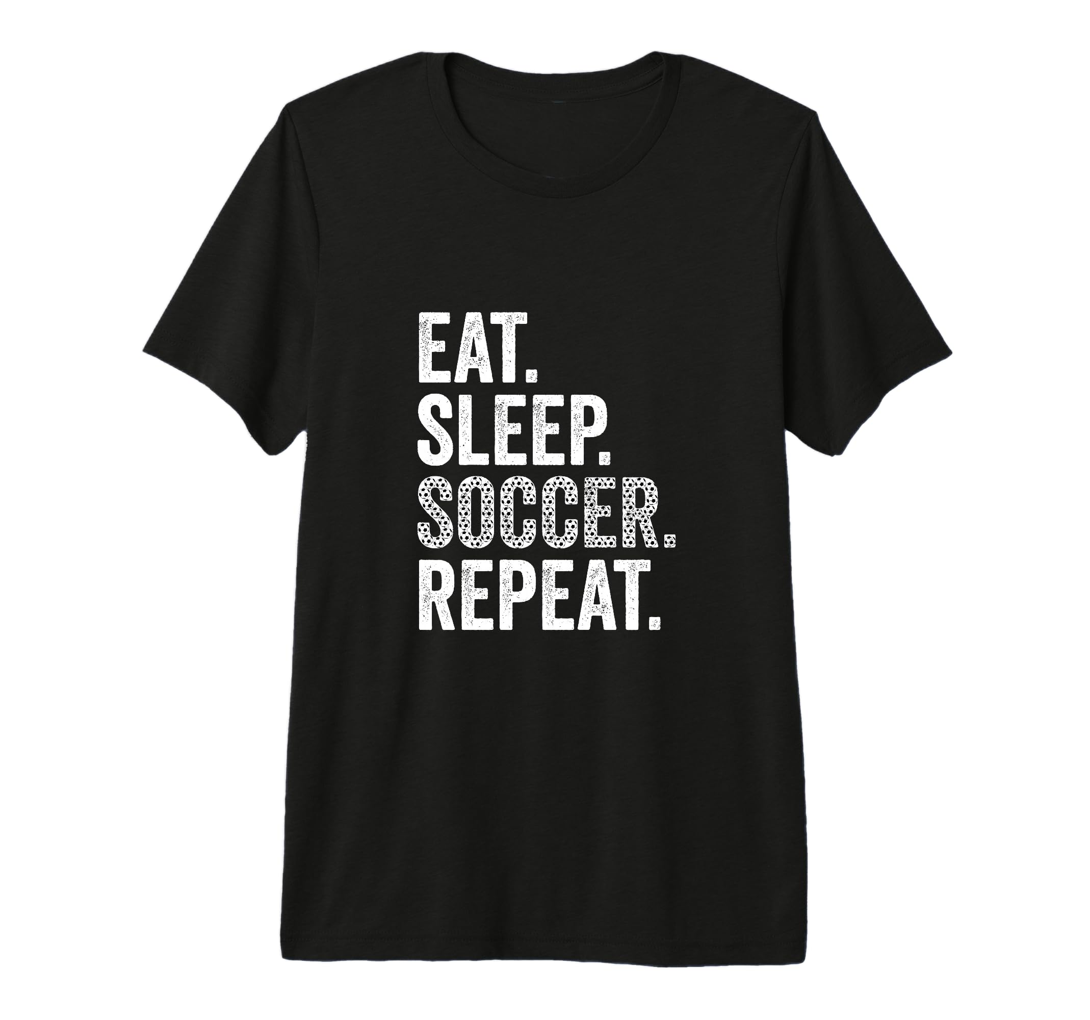 Eat Sleep Soccer Repeat Soccer Player T-Shirt - Minimalist Print Unisex