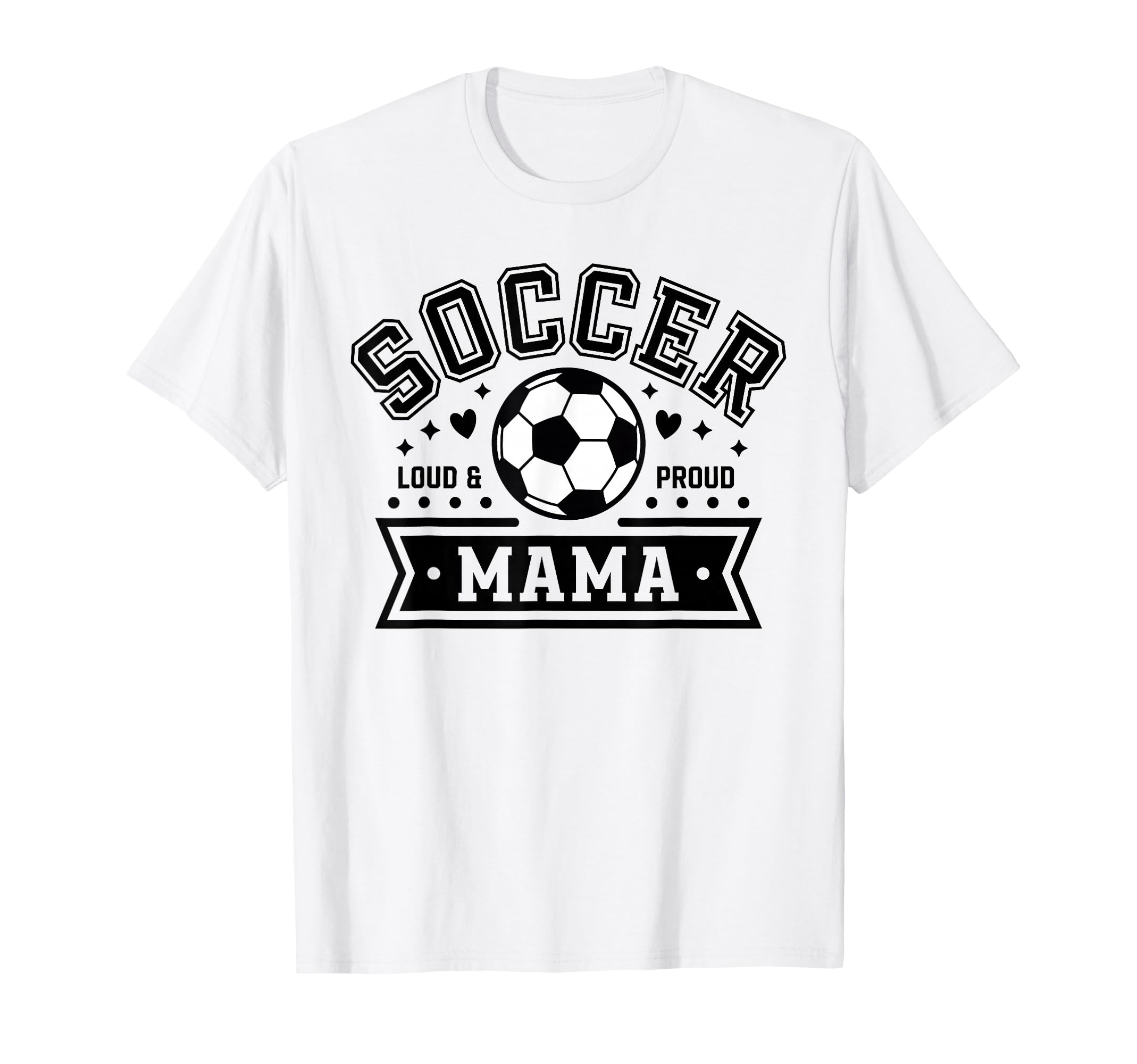 Loud Proud Soccer Mama Mom Team T-Shirt - Custom Art Print Men Women