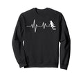 Soccer Heartbeat Ecg Football Sweatshirt - Novelty Apparel for Adults