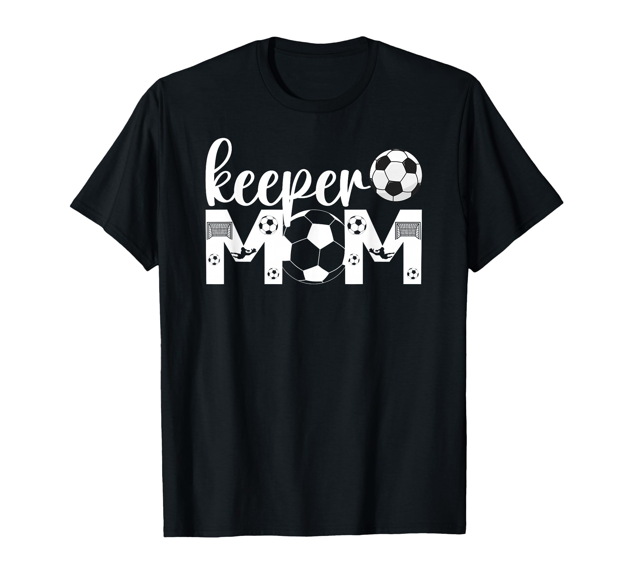 Soccer Keeper Mom Proud Mother Soccer T-Shirt - Graphic Print Unisex