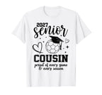 2027 Senior Soccer Cousin Proud Family T-Shirt - Custom Art Print Unisex