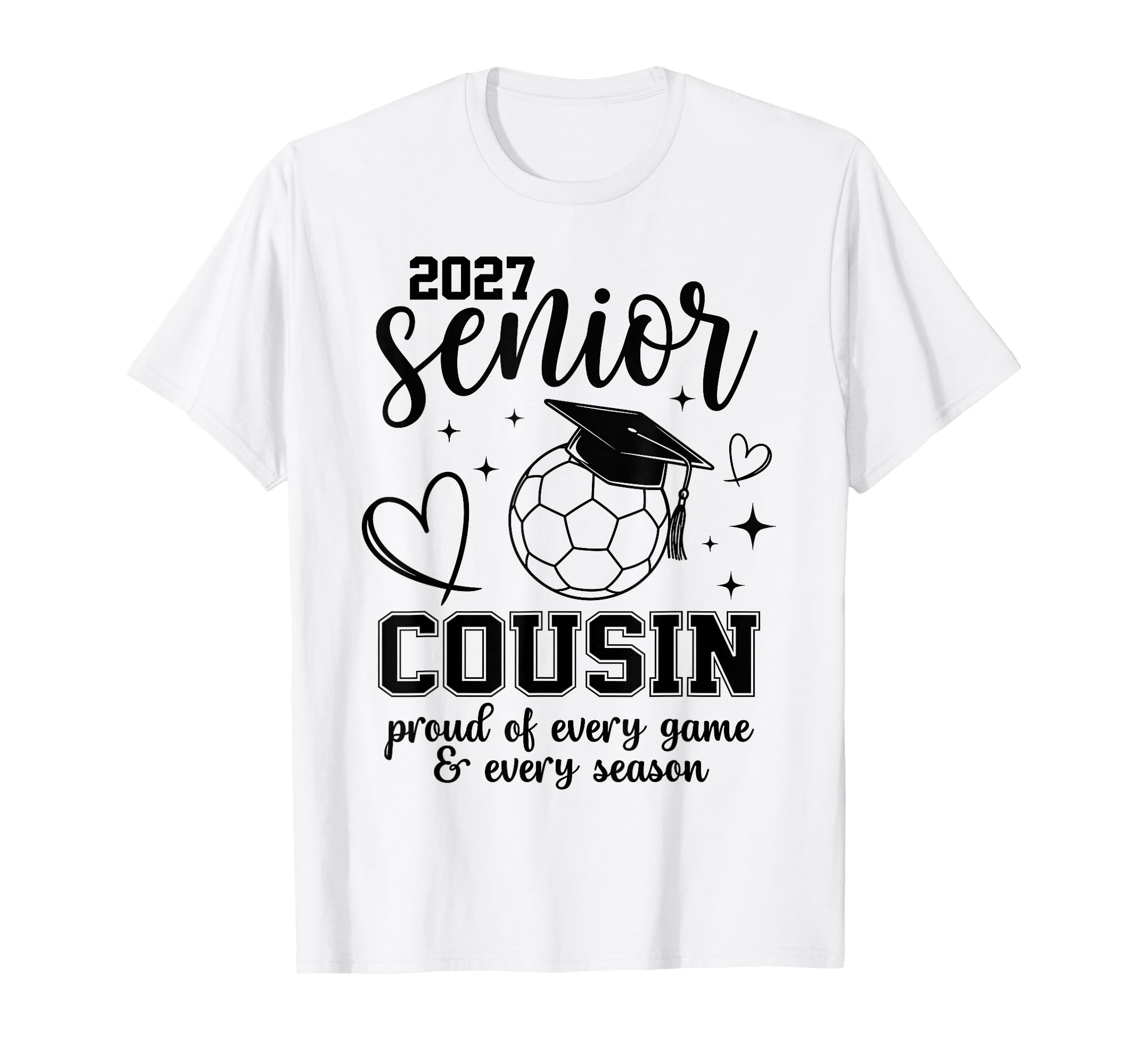 2027 Senior Soccer Cousin Proud Family T-Shirt - Custom Art Print Unisex