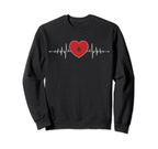 Morocco Heartbeat Moroccan Flag Sweatshirt - Minimalist Print Men Women