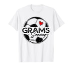 Soccer Grams Soccer Player Family T-Shirt - Custom Art Print for Adults