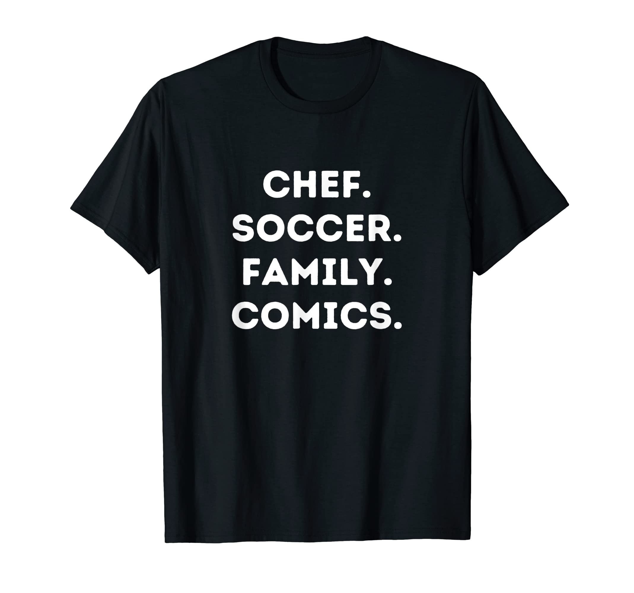 Chef Soccer Family Comics T-Shirt - Streetwear Style for Adults