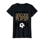 My Favorite Soccer Player Calls Me T-Shirt - Minimalist Print for Adults