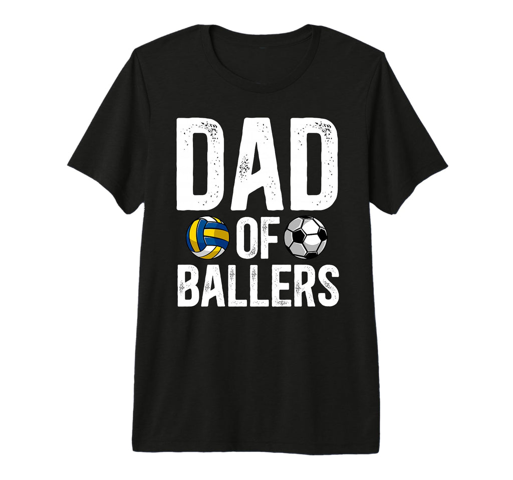 Mens Dad Ballers Proud Volleyball T-Shirt - Minimalist Print Men Women