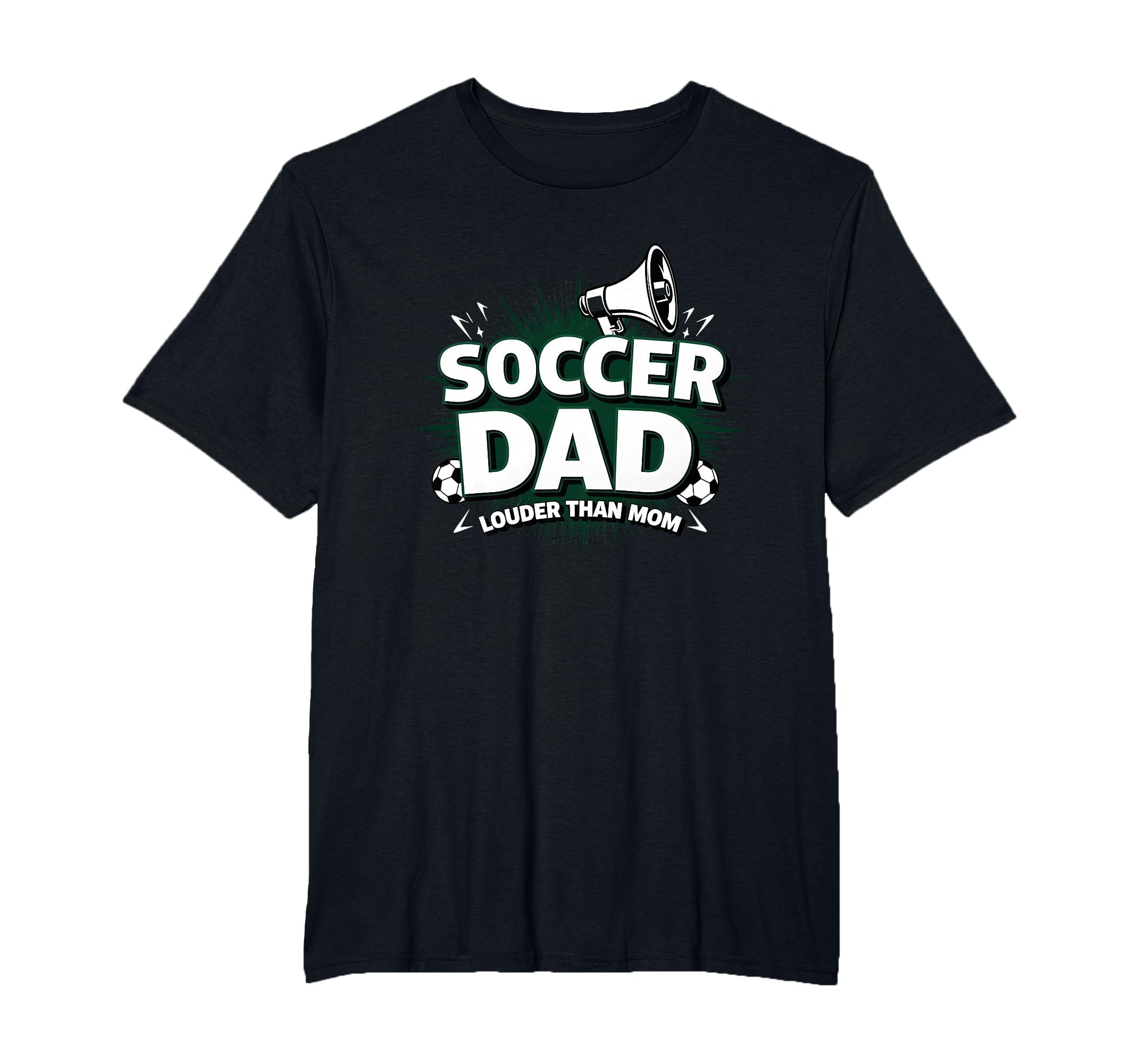 Soccer Dad Louder Than Mom Mens Big T-Shirt - Streetwear Style for Adults