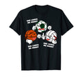 She Loves Me More Funny Soccer T-Shirt - Fun Novelty Design for Adults