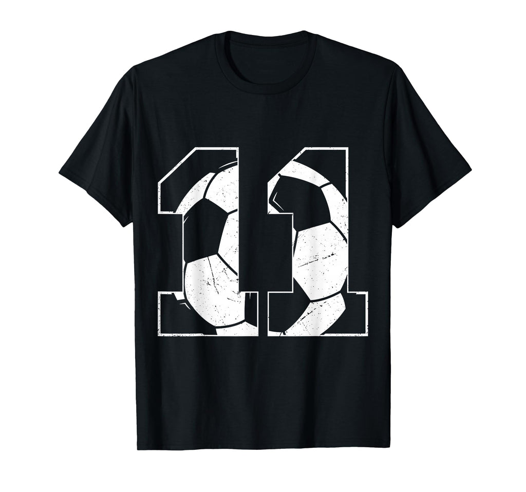 11Th Birthday Soccer Player Football T-Shirt - Aesthetic Graphic Men Women