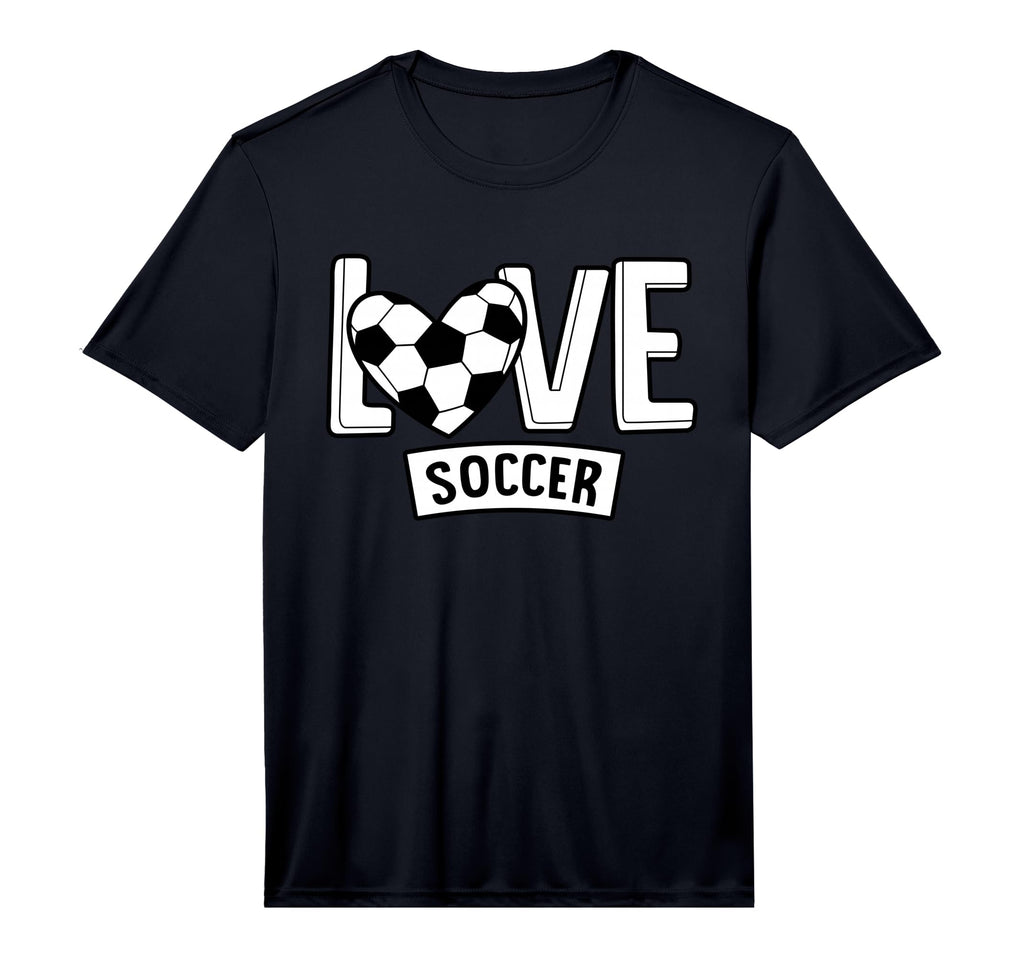 Love Soccer Funny Hearty Soccer Field T-Shirt - Trendy Graphic for Adults