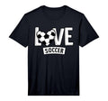 Love Soccer Funny Hearty Soccer Field T-Shirt - Trendy Graphic for Adults
