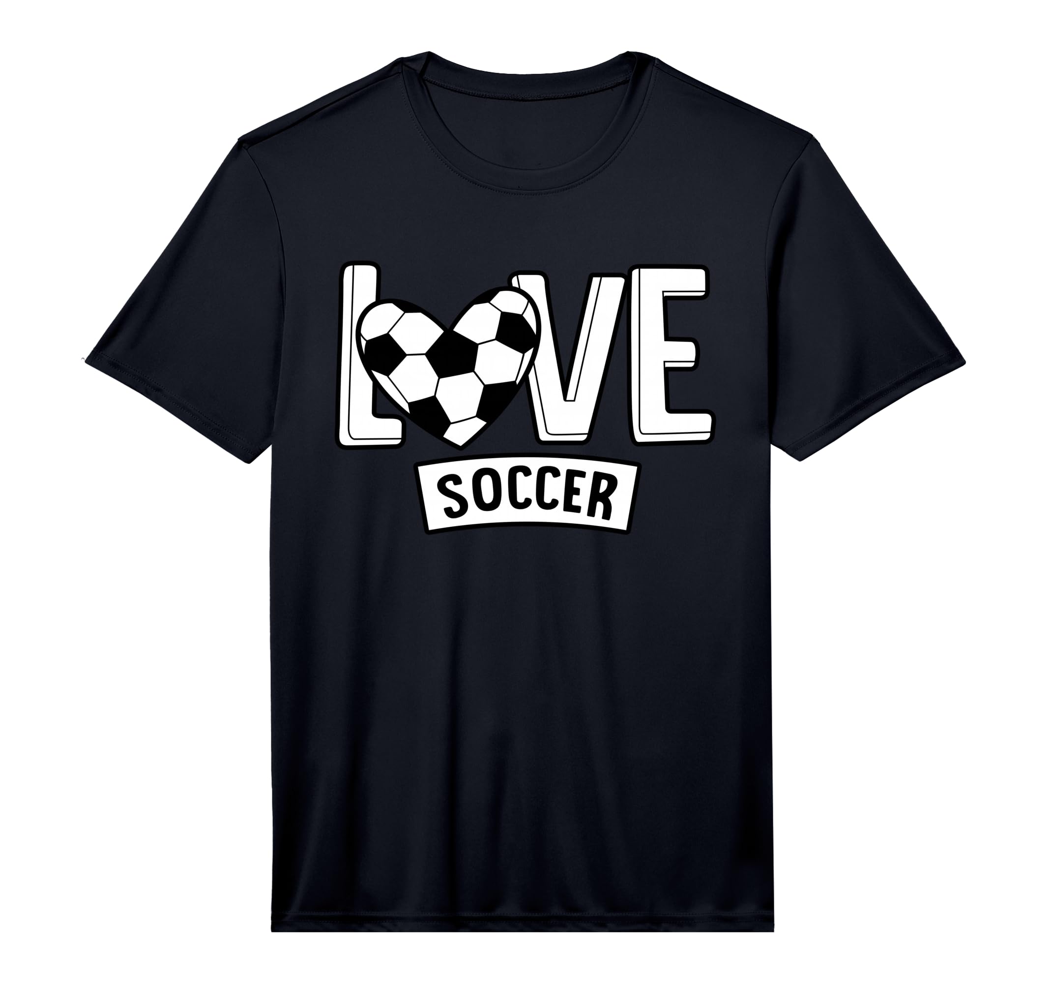 Love Soccer Funny Hearty Soccer Field T-Shirt - Trendy Graphic for Adults