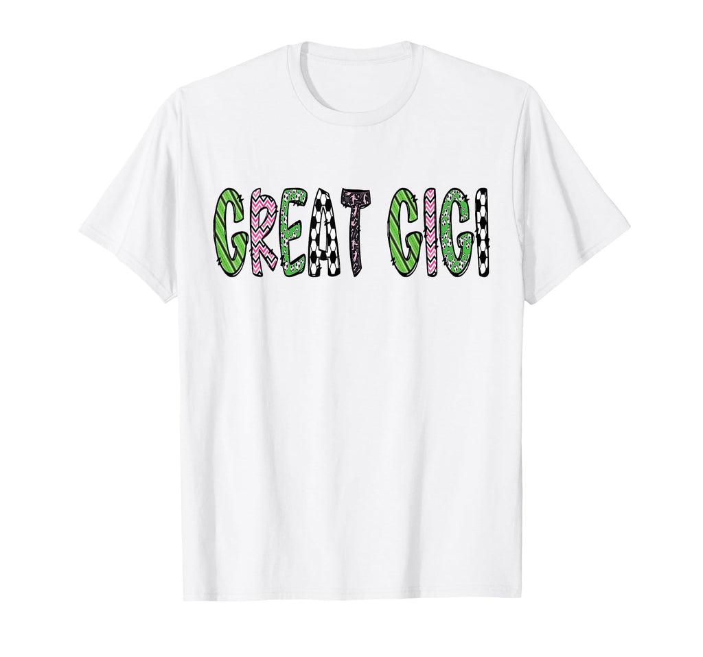 Soccer Great Gigi Funny Soccer Birthday T-Shirt - Minimalist Print Unisex