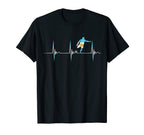 Argentina Soccer Player Ball Heartbeat T-Shirt - Novelty Apparel Unisex
