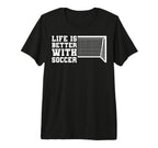 Better Soccer Tri Blend T-Shirt - Minimalist Print Unisex