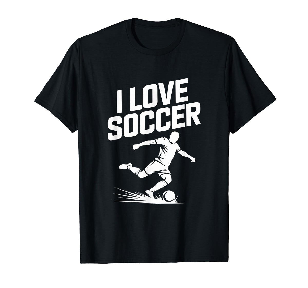 I Love Soccer Football Fans T-Shirt - Unique Graphic Unisex
