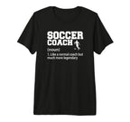 Mens Soccer Coaching Training Trainer T-Shirt - Unique Graphic Unisex
