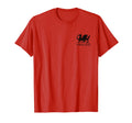 Wales Dragon Flag Welsh Banner Sports T-Shirt - Custom Art Print Unisex
