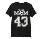 Number 43 Custom Proud Soccer Futbol T-Shirt - Custom Art Print Men Women