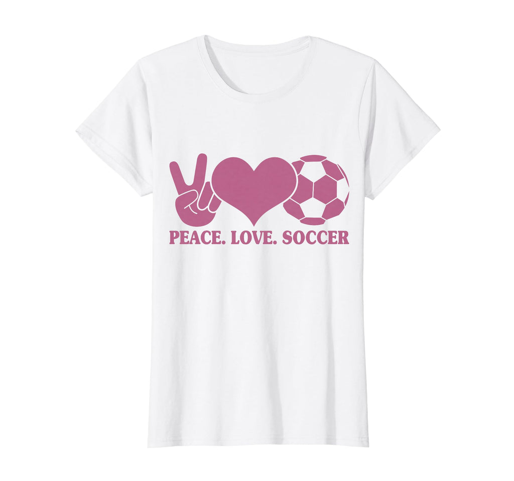 Peace Love Soccer Soccer Player Soccer T-Shirt - Streetwear Style Men Women