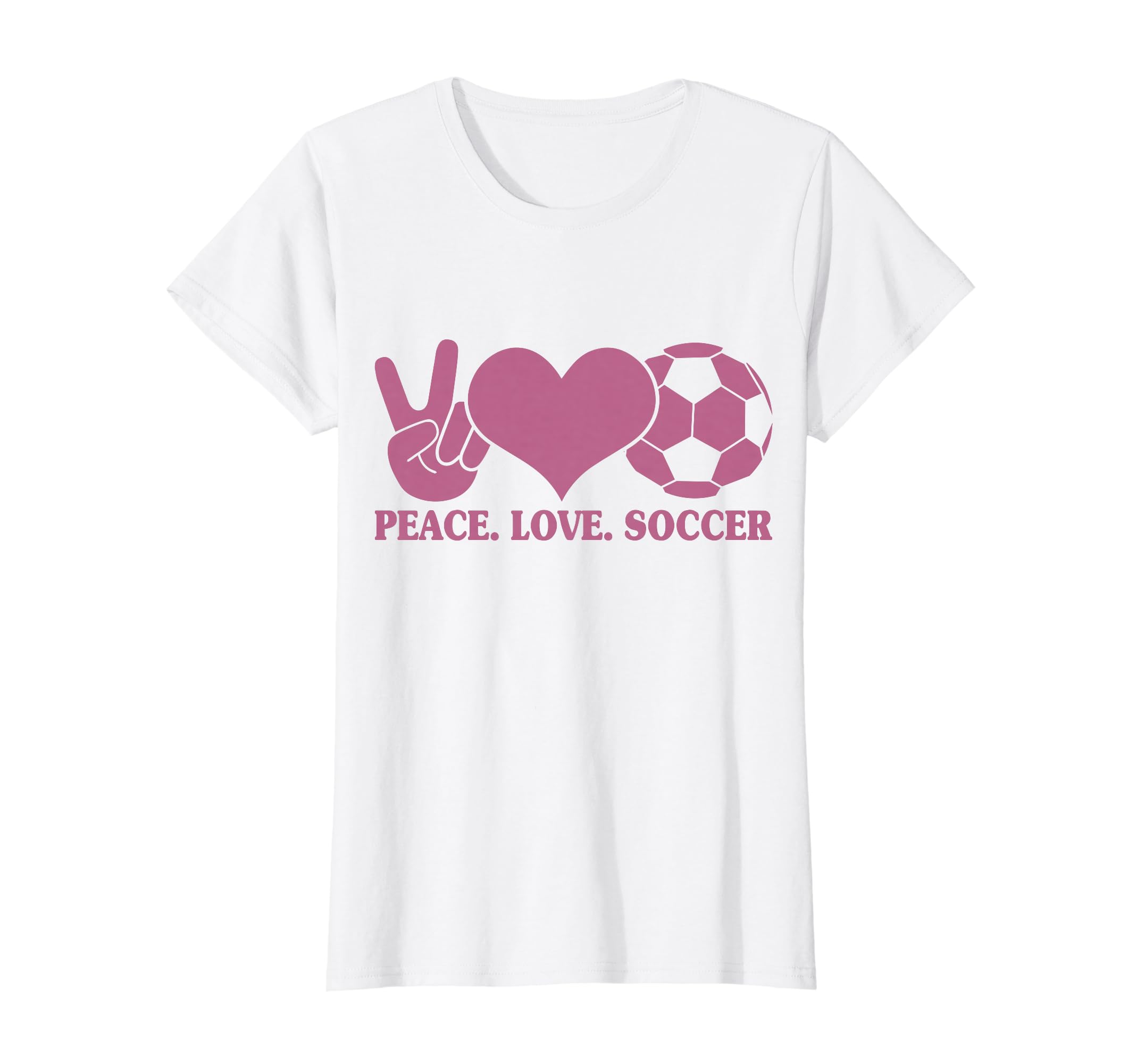 Peace Love Soccer Soccer Player Soccer T-Shirt - Streetwear Style Men Women
