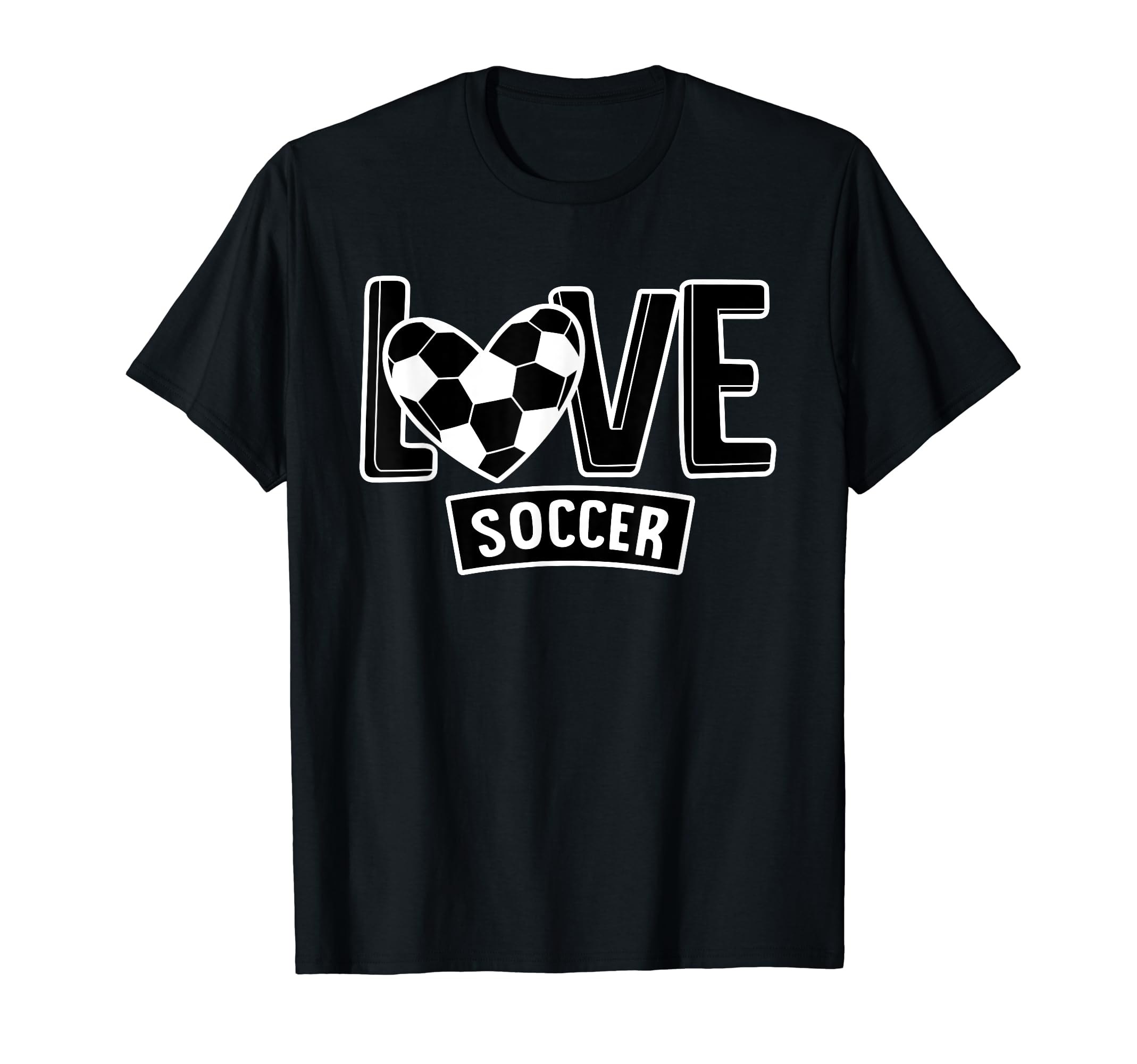 Love Soccer Funny Hearty Soccer Field T-Shirt - Custom Art Print Unisex