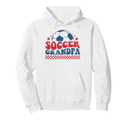 Soccer Grandpa Soccer Fan Support Soccer Hoodie - Unique Graphic Unisex