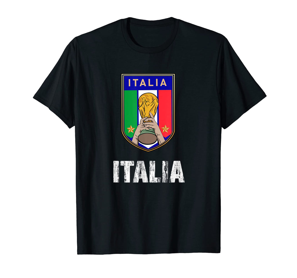 Italia Soccer Support Team Football T-Shirt - Fun Novelty Design Men Women