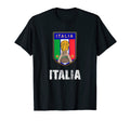 Italia Soccer Support Team Football T-Shirt - Fun Novelty Design Men Women