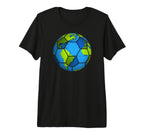 Earth Soccer Ball Earth Day Favors T-Shirt - Trendy Graphic for Adults