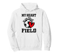 My Heart Is That Field Soccer Players Hoodie - Custom Art Print for Adults