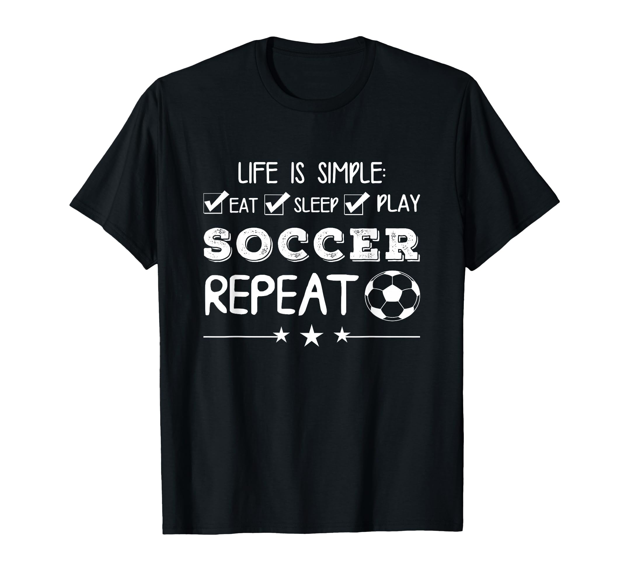 Soccer Sports Lover Life Is Simple T-Shirt - Unique Graphic for Adults