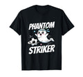 Phantom Striker Funny Ghost Soccer T-Shirt - Aesthetic Graphic for Adults