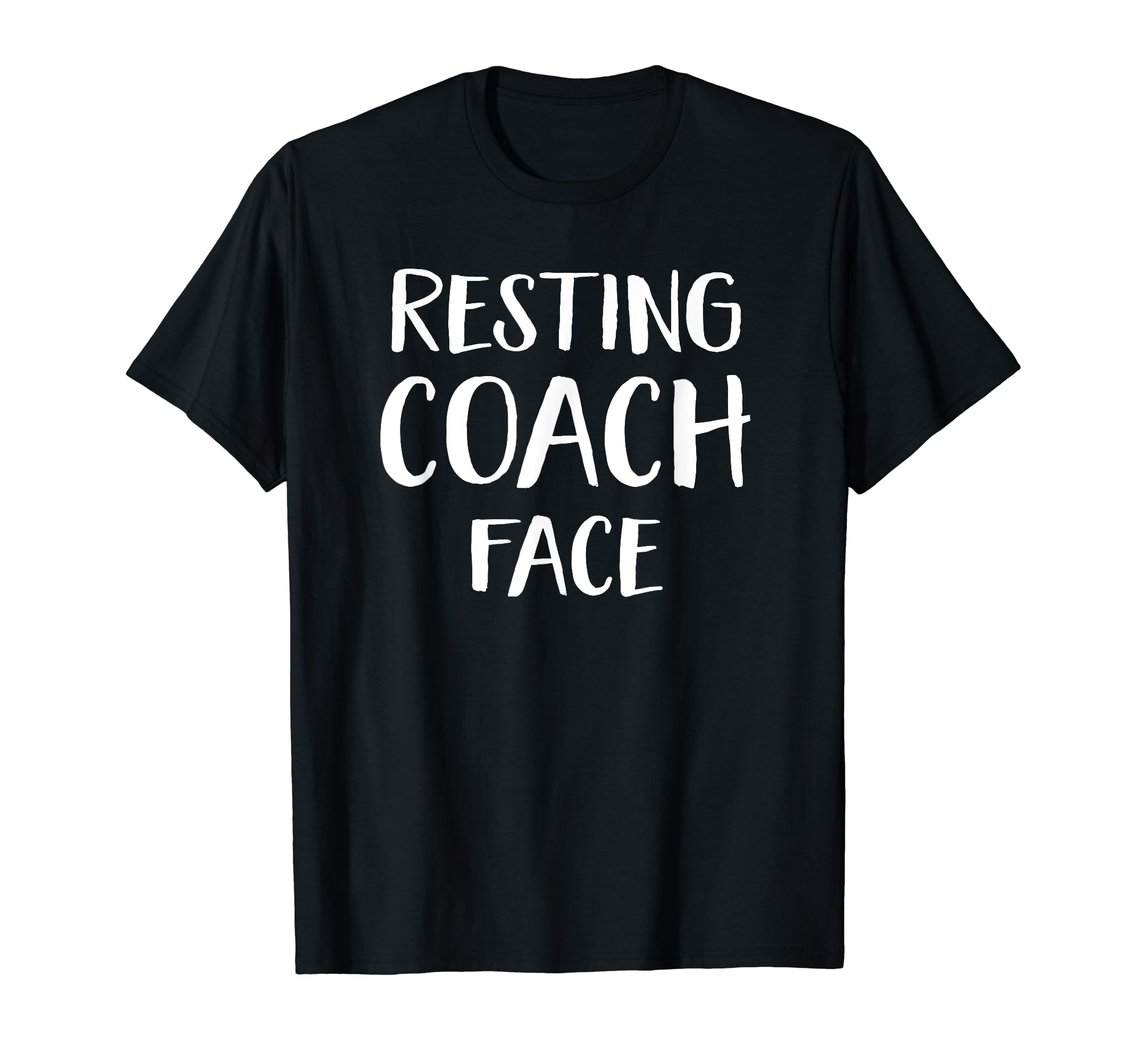 Funny Resting Coach Face Sports Coach T-Shirt - Novelty Apparel for Adults